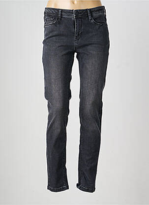 Jeans coupe slim stretch taille normale noir PREMIUM femme