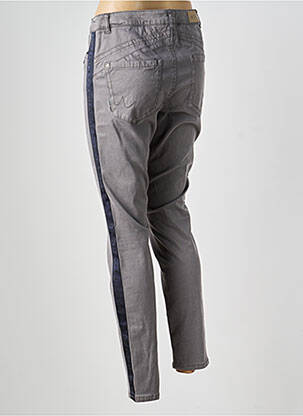 Pantalon slim tissage popeline taille normale gris MARC CAIN femme