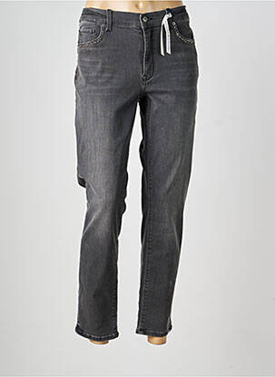 Jeans coupe droite stretch taille normale gris RAFFAELLO ROSSI femme