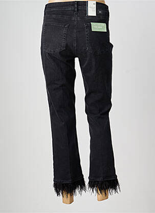 Jeans coupe droite stretch taille normale noir RAFFAELLO ROSSI femme