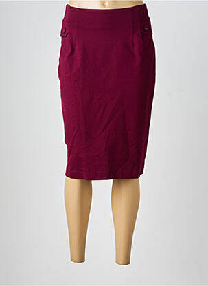 Jupe mi-longue stretch violet TINTA STYLE femme