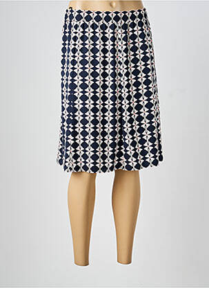 Jupe mi-longue coupe droite bleu BETTY BARCLAY femme