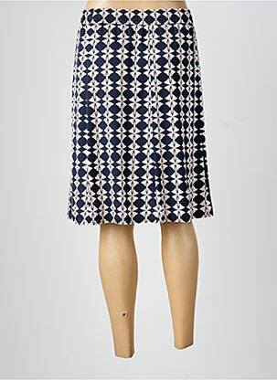 Jupe mi-longue coupe droite bleu BETTY BARCLAY femme