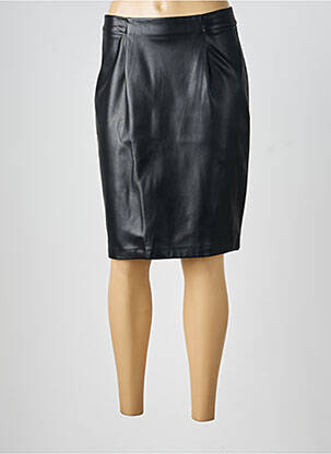 Jupe mi-longue taille normale noir FRANK LYMAN femme