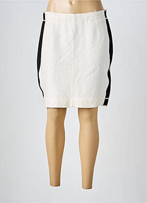 Jupe mi-longue coupe droite beige MARC CAIN femme