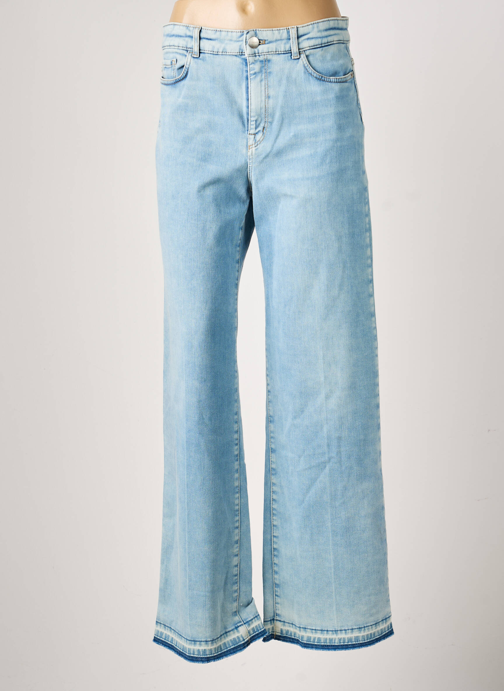 Jeans coupe large stretch taille normale bleu MARC CAIN femme