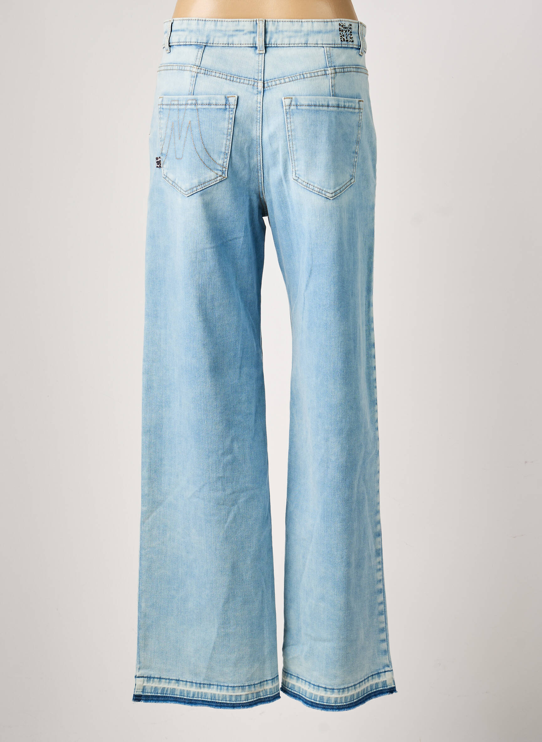 Jeans coupe large stretch taille normale bleu MARC CAIN femme
