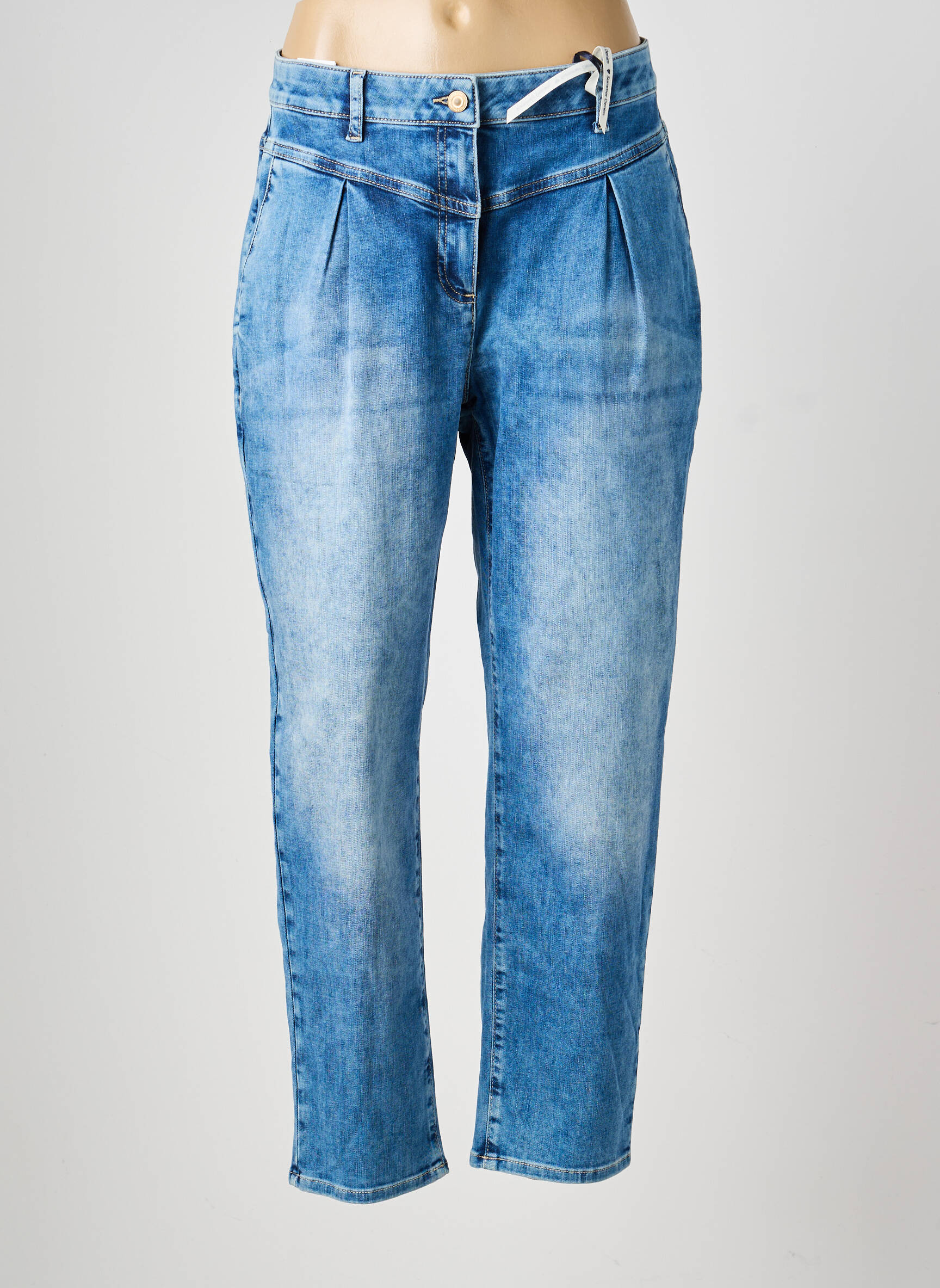 Jeans coupe slim stretch taille normale bleu RAFFAELLO ROSSI femme