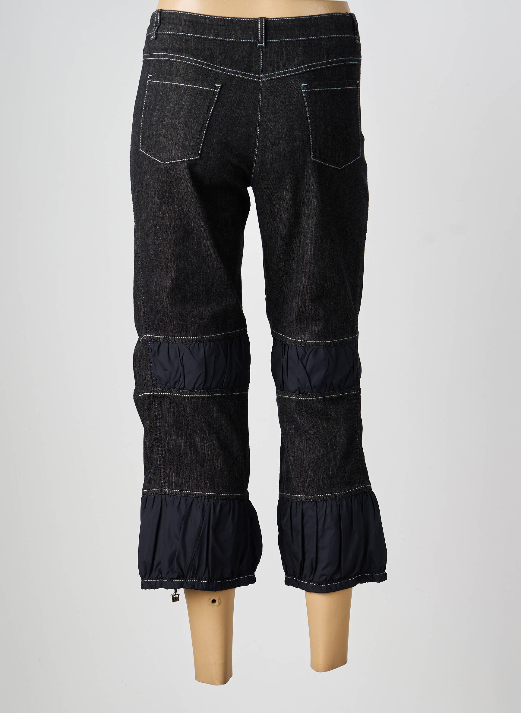 Pantacourt taille normale taille normale noir INDIES femme