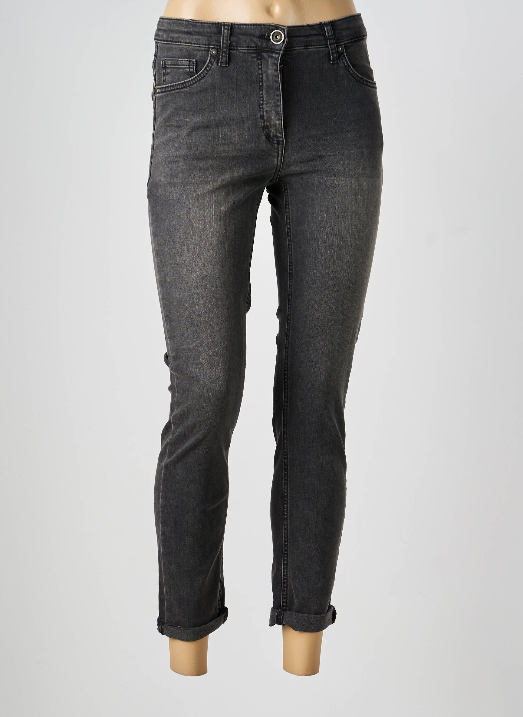 Pantalon 7/8 stretch taille normale gris BETTY BARCLAY femme