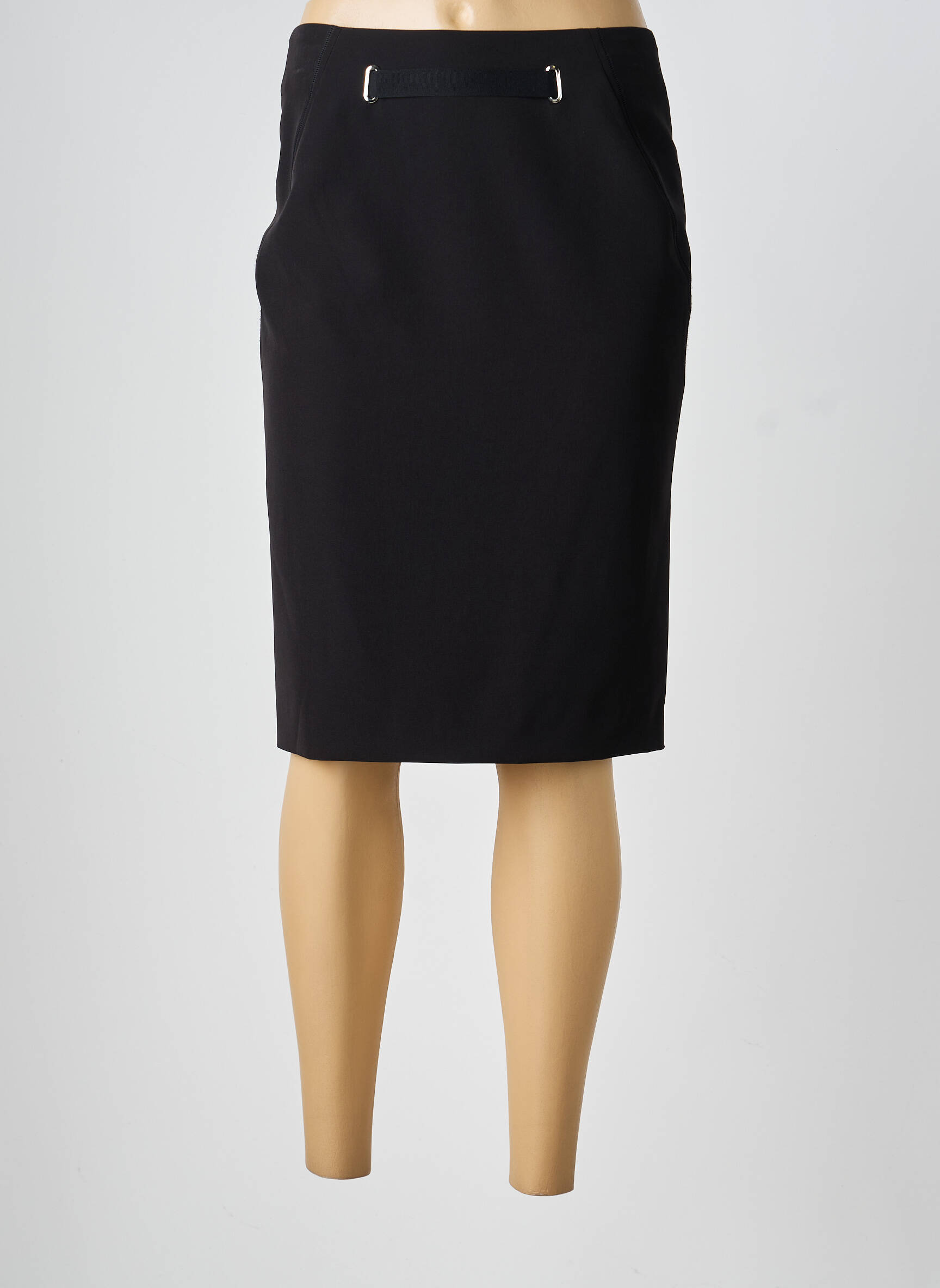 Jupe mi-longue stretch noir EVA KAYAN femme