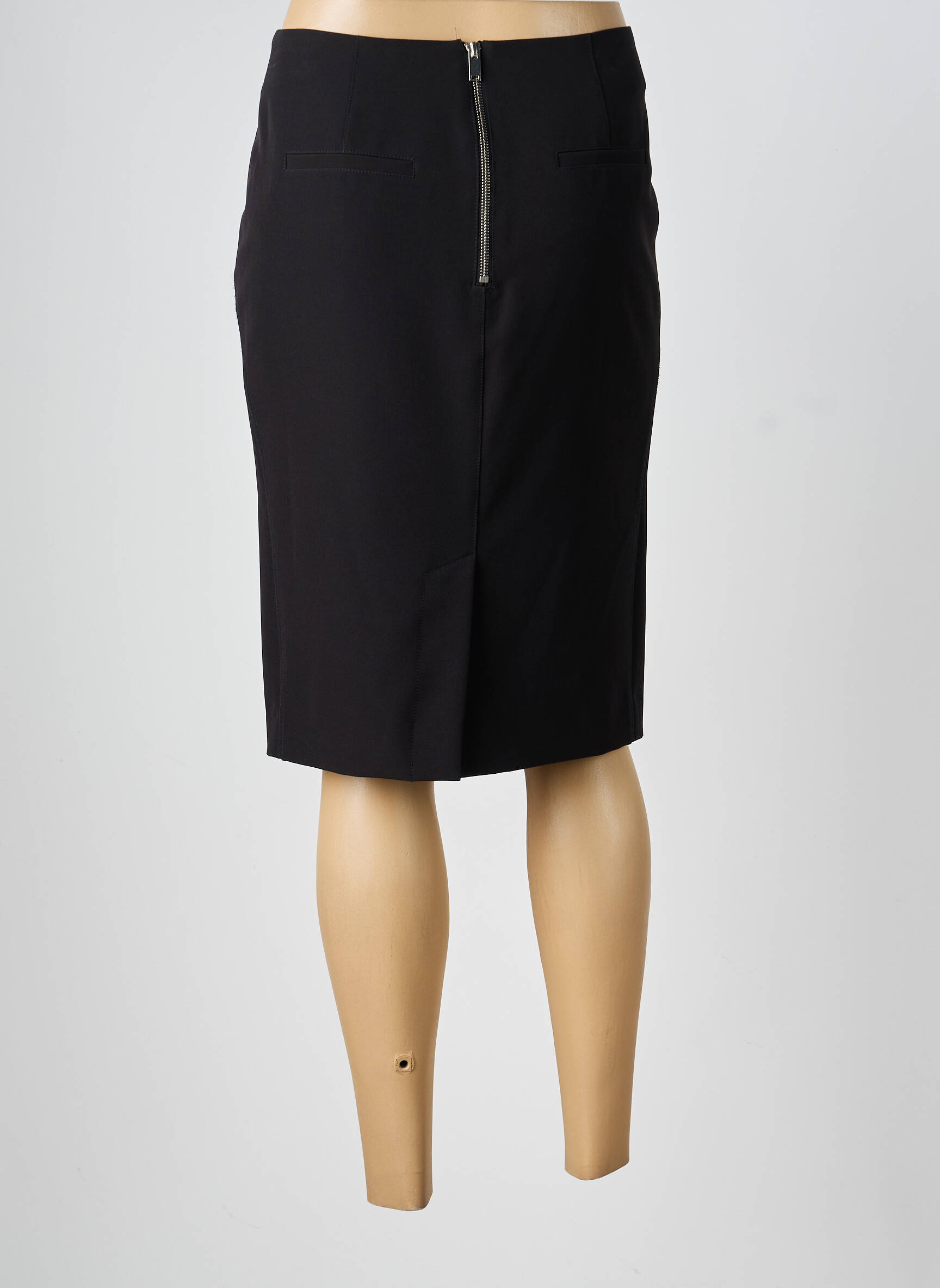 Jupe mi-longue stretch noir EVA KAYAN femme