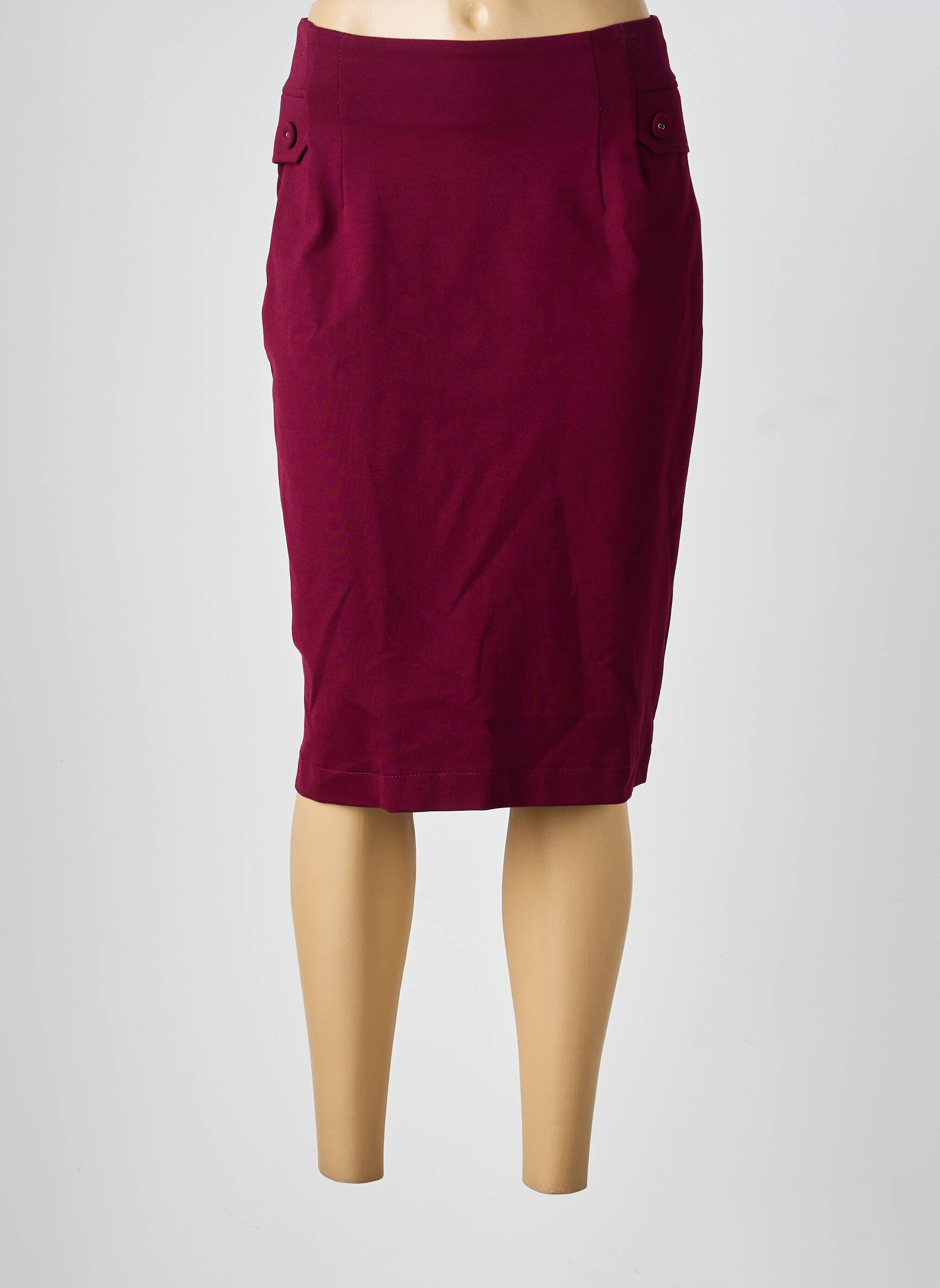 Jupe mi-longue stretch violet TINTA STYLE femme