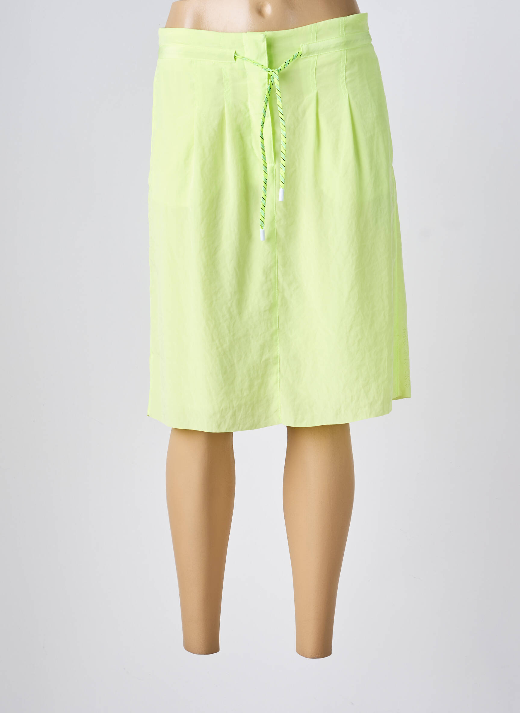 Jupe mi-longue coupe droite vert MARC CAIN femme