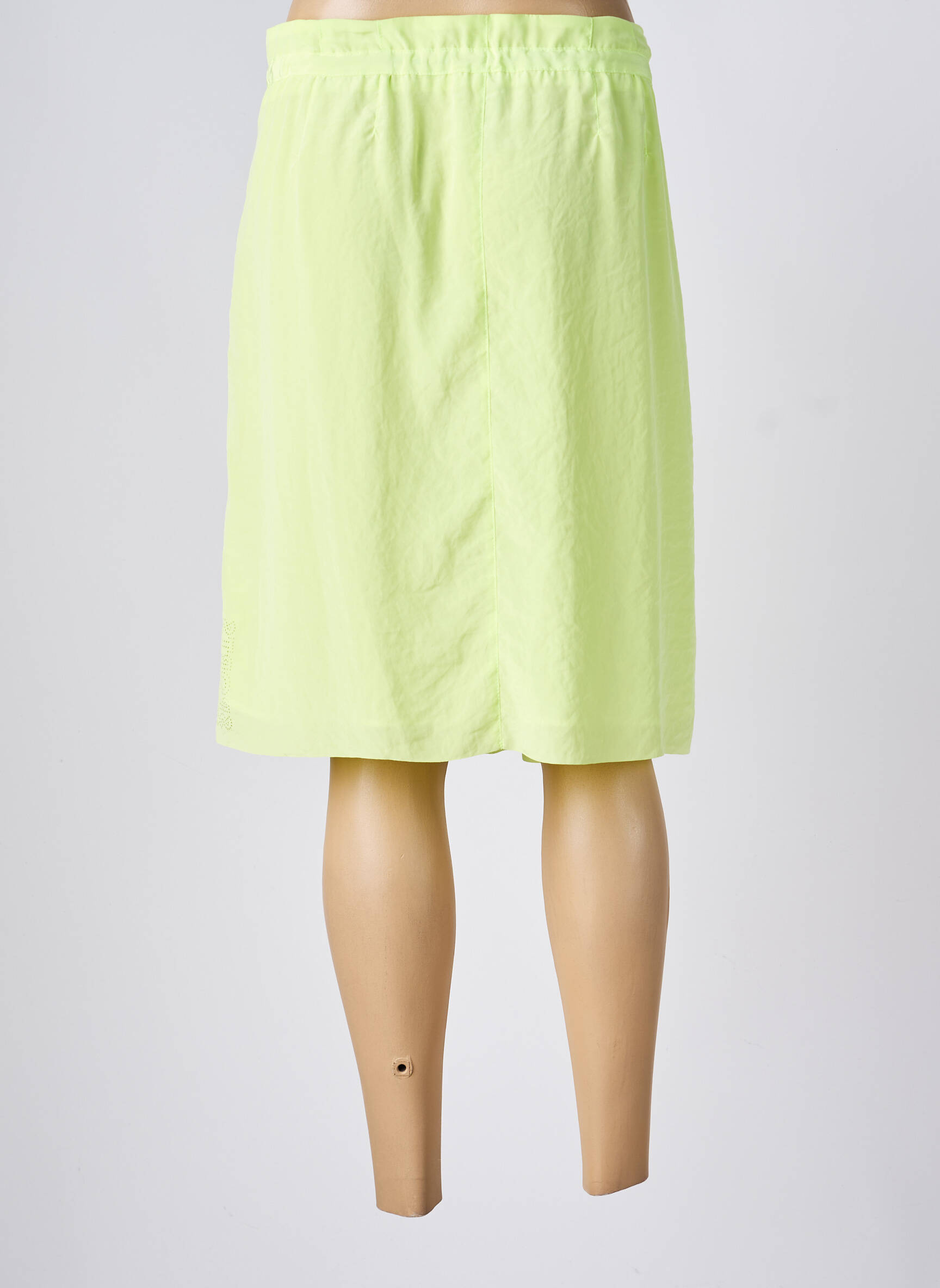 Jupe mi-longue coupe droite vert MARC CAIN femme
