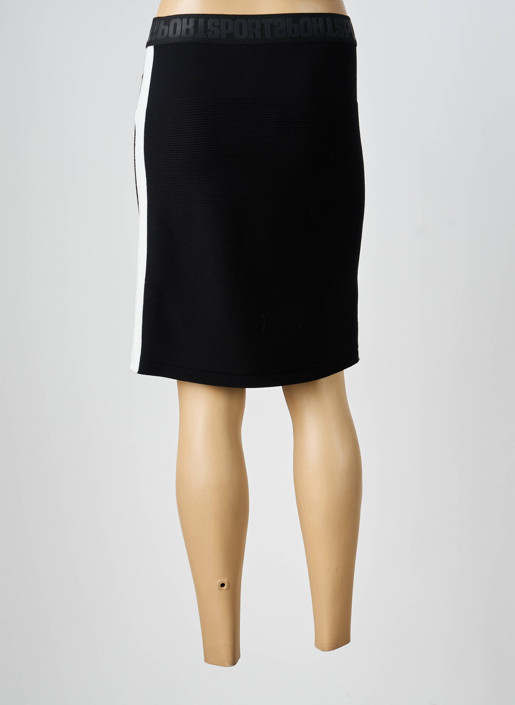Jupe mi-longue taille normale noir MARC CAIN femme