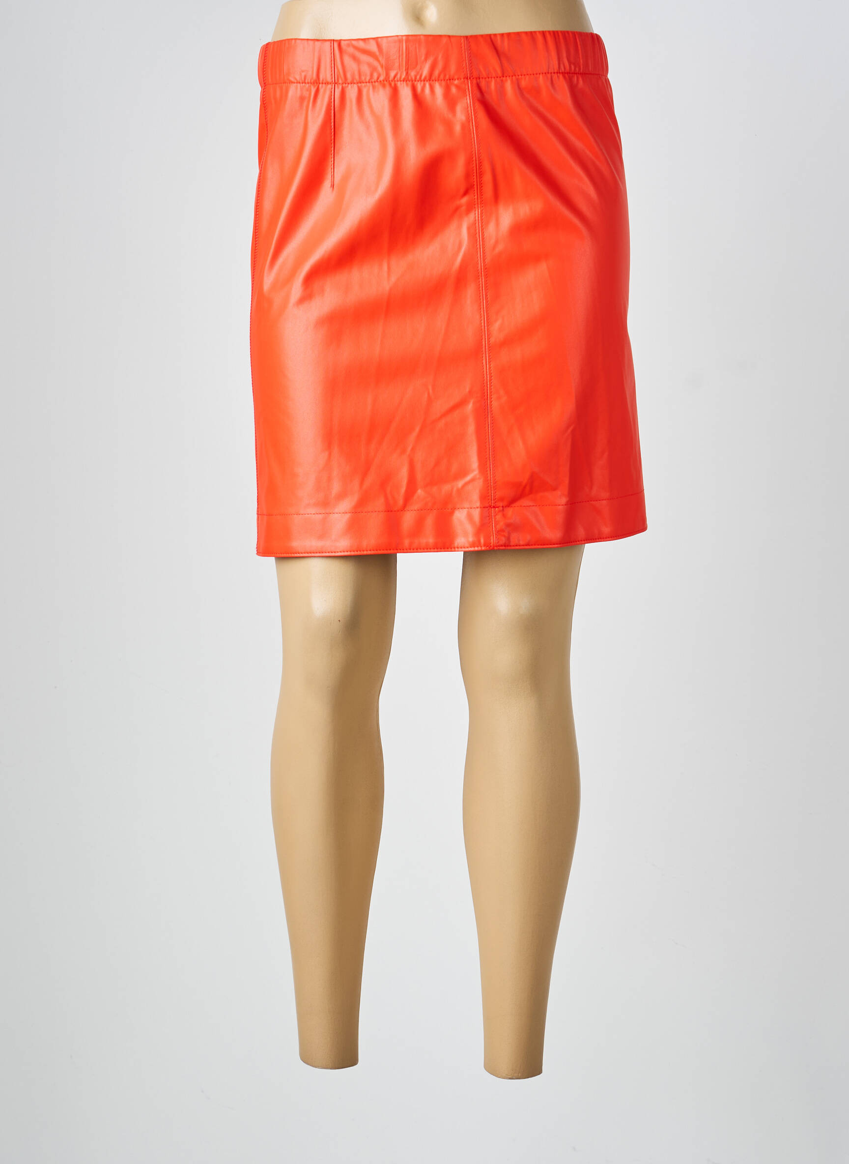 Jupe courte coupe droite rouge MARC CAIN femme