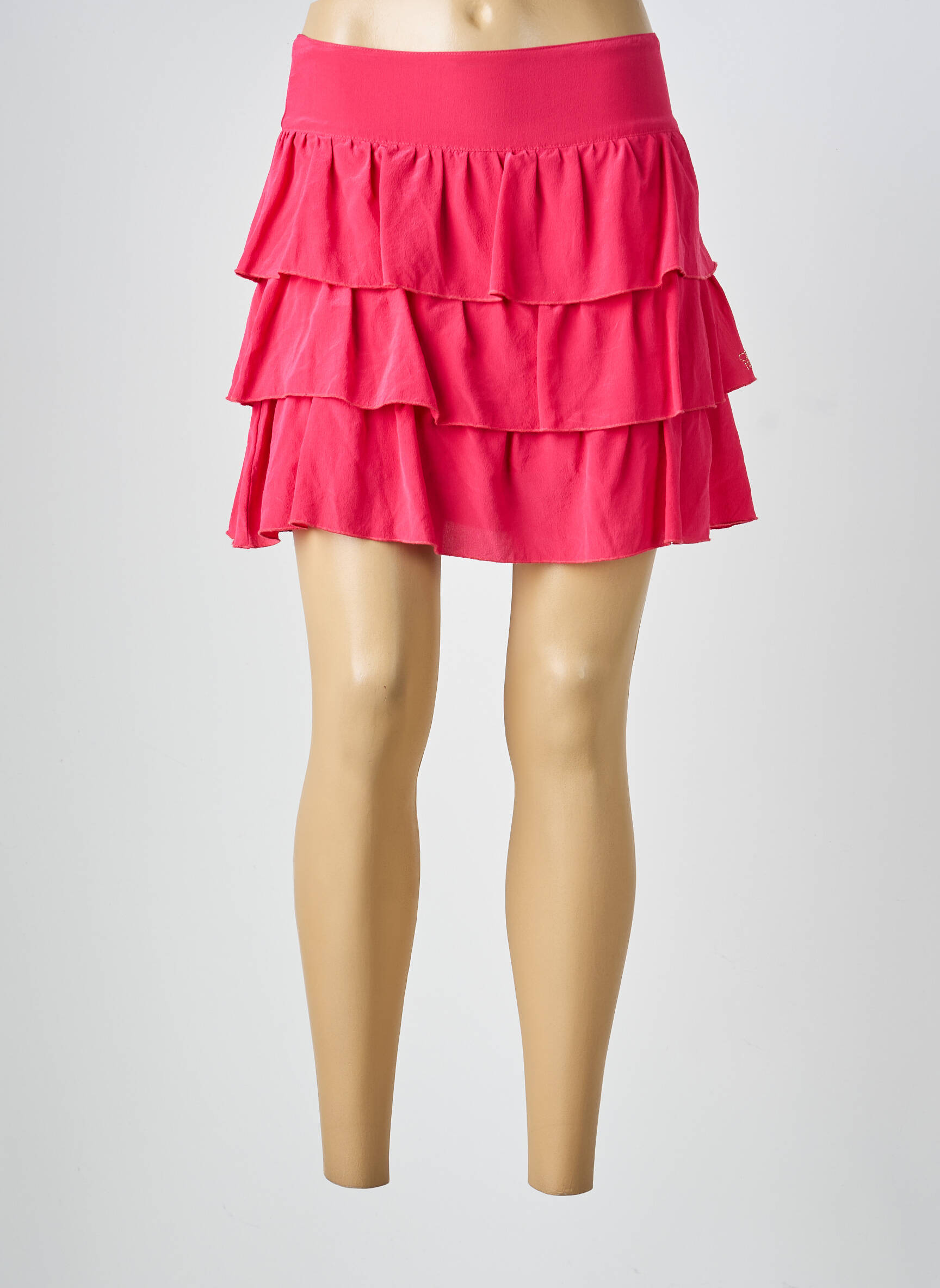 Mini-jupe taille normale rose CRISTINA GAVIOLI femme