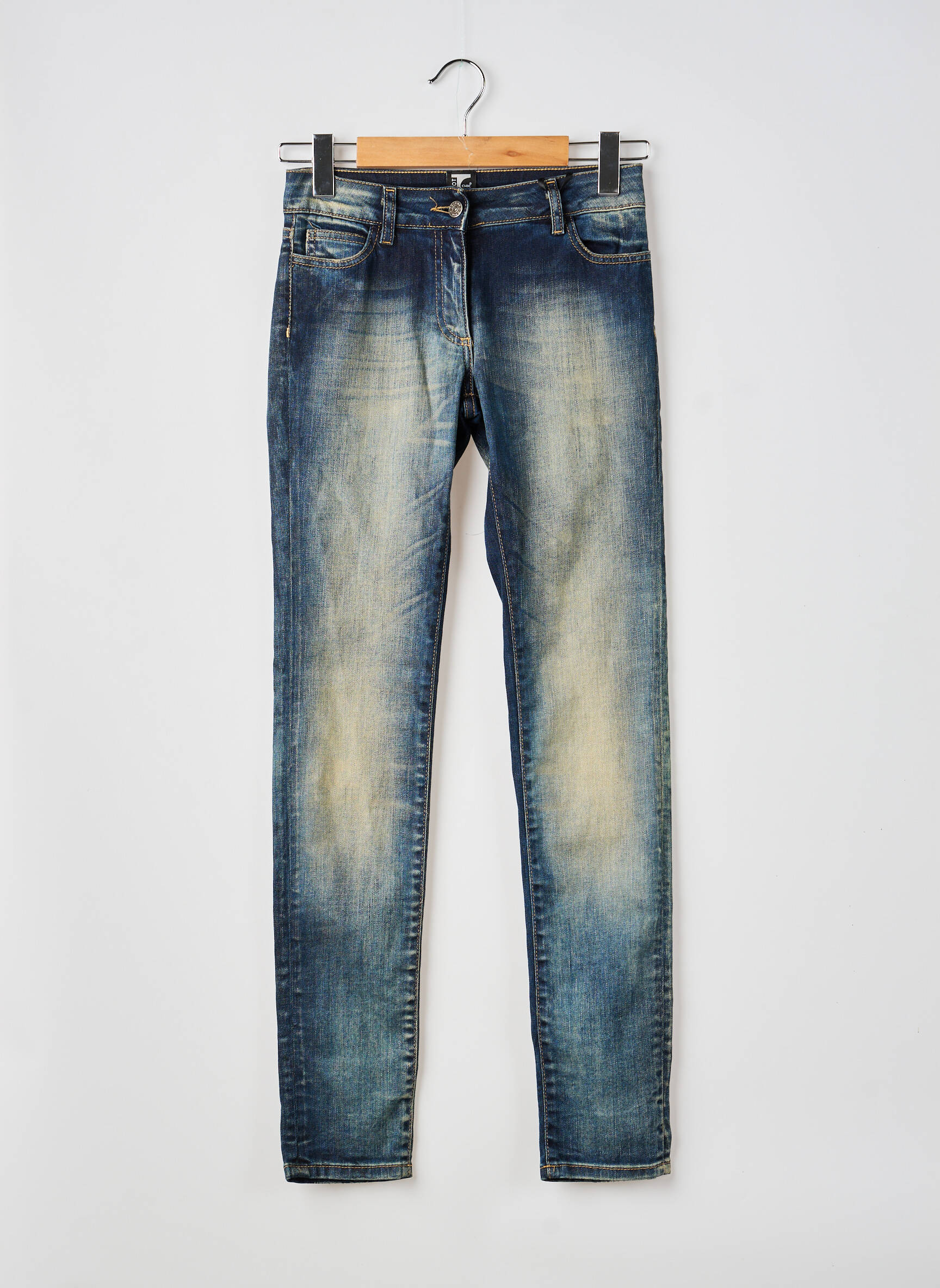Jeans coupe slim slim taille normale bleu TRICOT CHIC femme