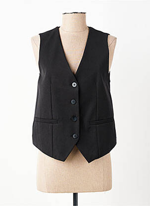 Gilet sans manche poches noir GARCONNE femme