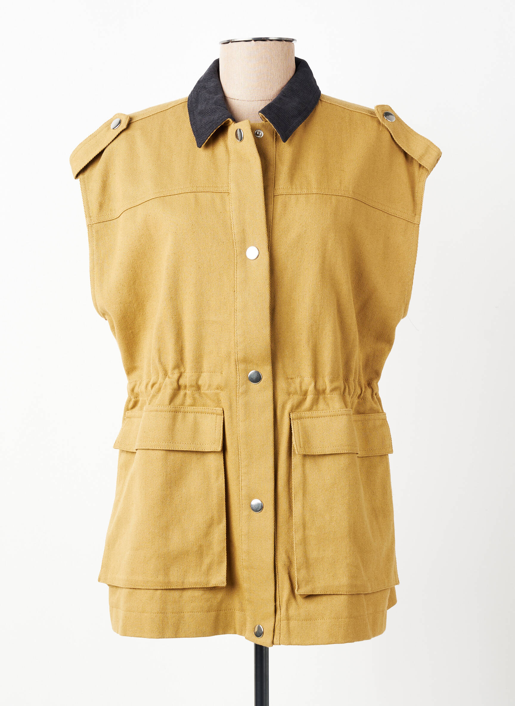 Veste casual poches beige ATELIER EVÈNE femme