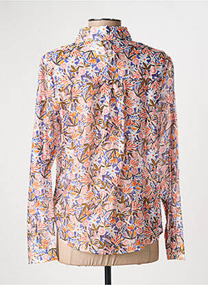 Chemisier imprimé fleurs manches longues rose EMI-JO femme