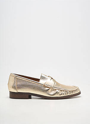 Mocassins matière lisse talon plat jusqu'à 3cm or BELLUCCI femme