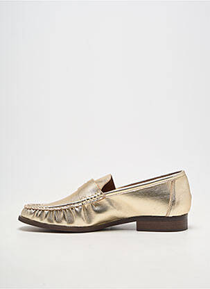 Mocassins matière lisse talon plat jusqu'à 3cm or BELLUCCI femme