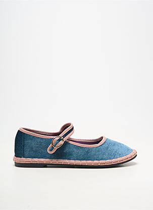 Ballerines bout rond talon plat jusqu'à 3cm bleu BELLUCCI femme