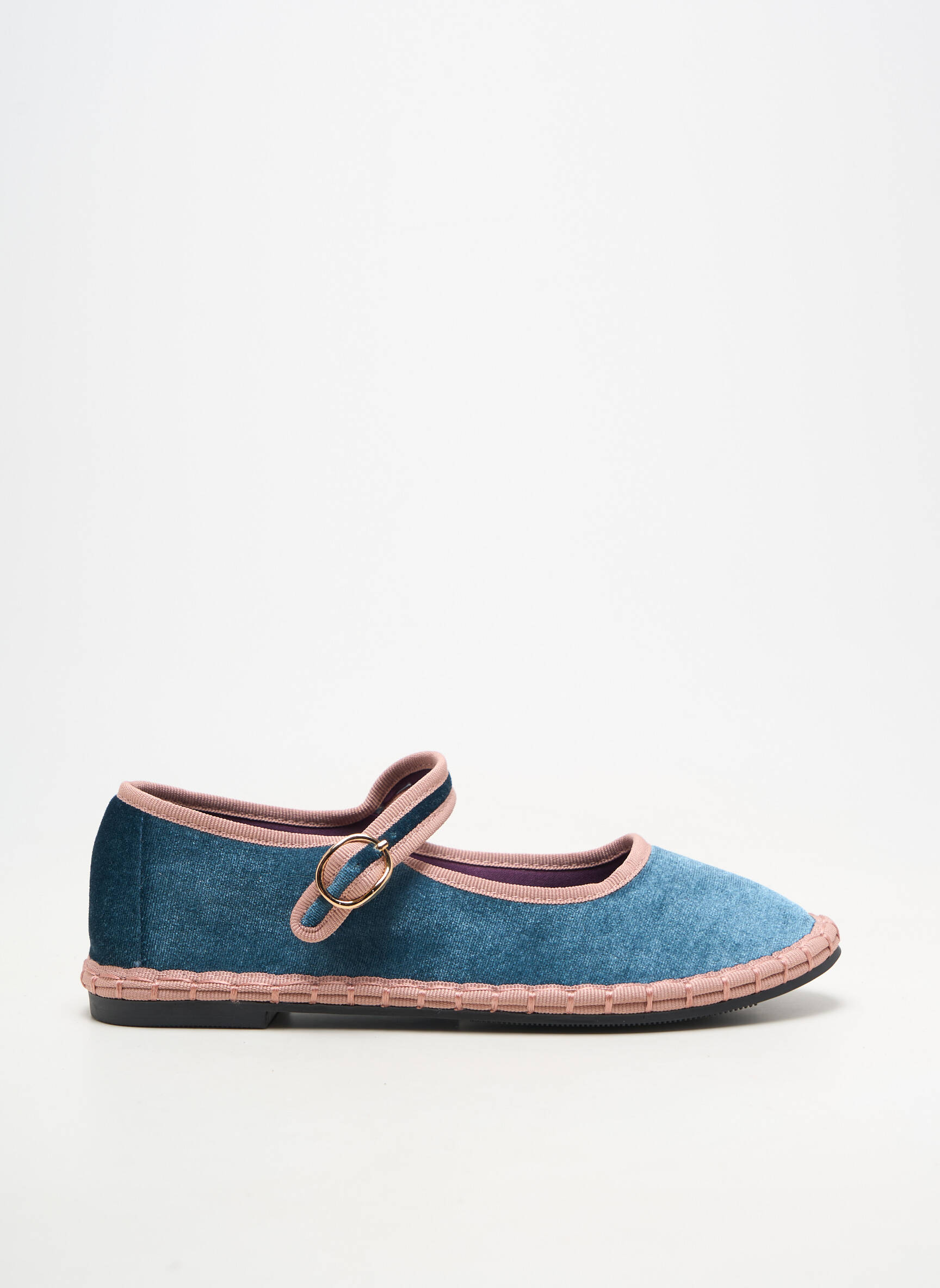 Ballerines bout rond talon plat jusqu'à 3cm bleu BELLUCCI femme