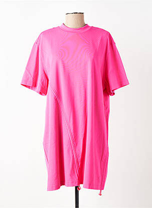Tunique manches courtes tissage jersey rose GERTRUDE femme
