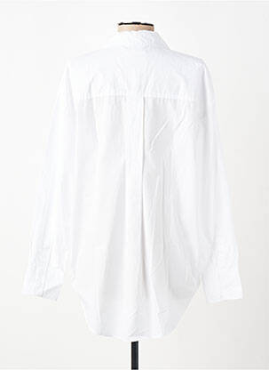 Chemisier coupe droite manches longues blanc PART TWO femme
