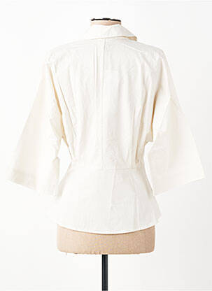 Chemisier coupe cintrée manches 3/4 beige OBJECT femme