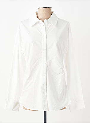 Chemisier coupe cintrée manches longues beige GRACE & MILA femme