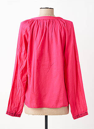 Chemisier coupe cintrée manches longues rose VILA femme