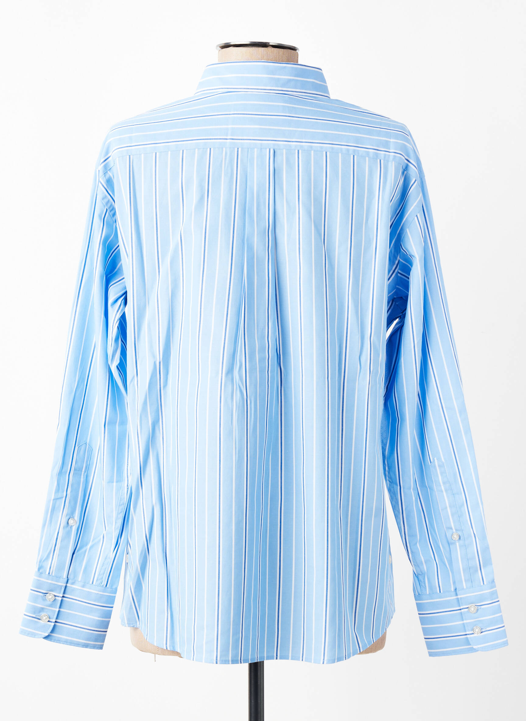 Chemisier coupe droite manches longues bleu LEON & HARPER femme