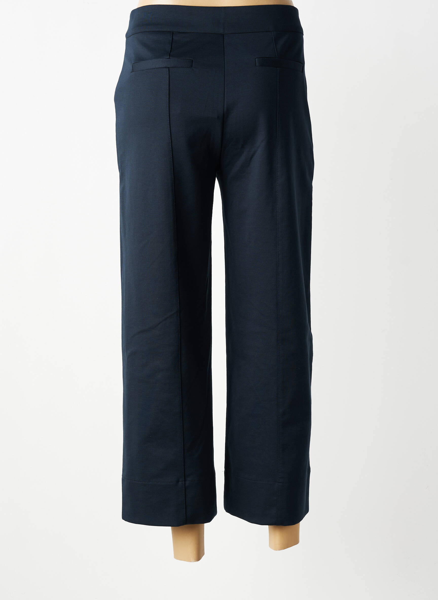 Pantalon 7/8 stretch taille normale bleu ICHI femme