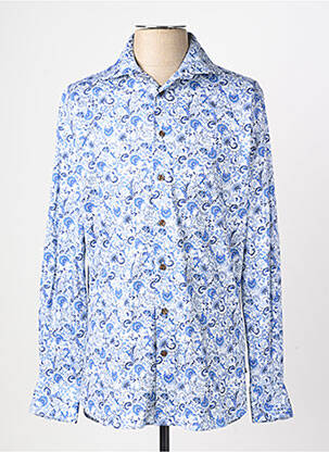 Chemise manches longues coupe cintrée bleu MATINIQUE homme