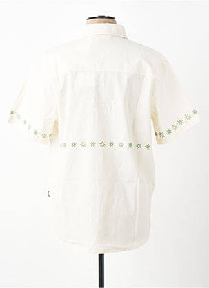 Chemise manches courtes coupe droite beige THINKING MU homme