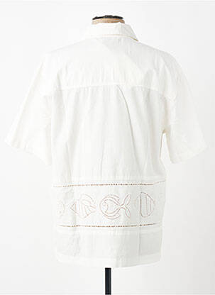 Chemise manches courtes coupe droite beige THINKING MU homme