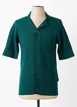Gilet manches courtes stretch vert MINIMUM homme
