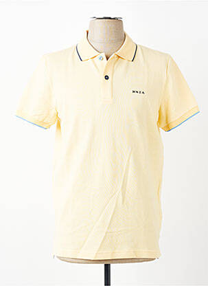 Polo stretch manches courtes jaune NEW ZEALAND AUCKLAND homme