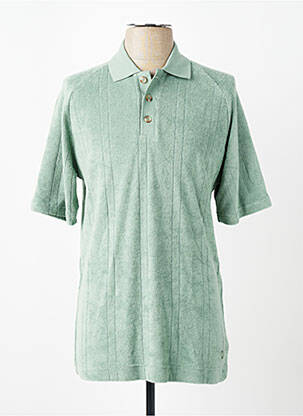 Pull col polo manches courtes vert DSTREZZED homme