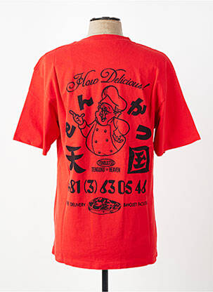 T-shirt coupe droite manches courtes rouge EDWIN homme