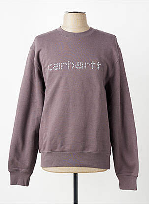 Sweat-shirt stretch manches longues marron CARHARTT homme