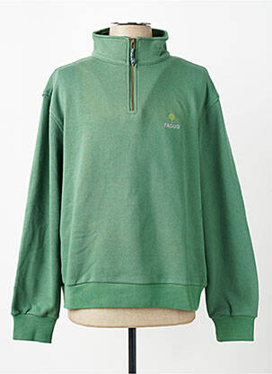 Sweat-shirt stretch manches longues vert FAGUO homme