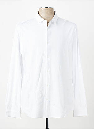 Chemise manches longues coupe cintrée blanc IKKS homme