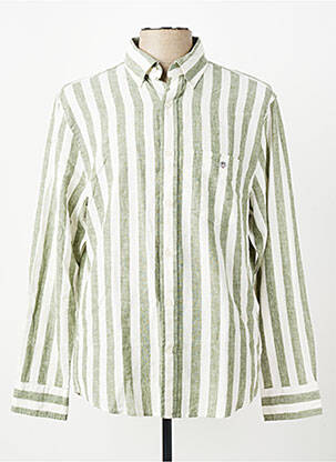 Chemise manches longues poches vert GANT homme