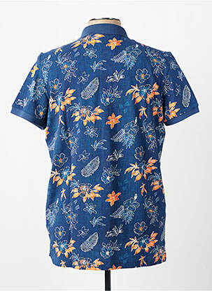 Polo stretch manches courtes bleu NEW ZEALAND AUCKLAND homme
