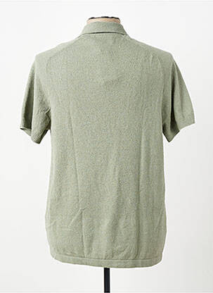 Pull col polo manches courtes vert DSTREZZED homme